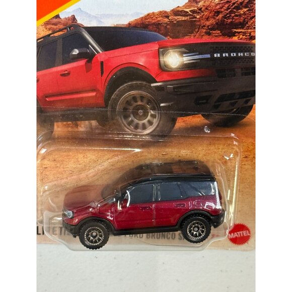 Matchbox 2022 Ford Bronco Sport Red SUV 87/125 Diecast 1:64 NOC - Picture 2 of 3